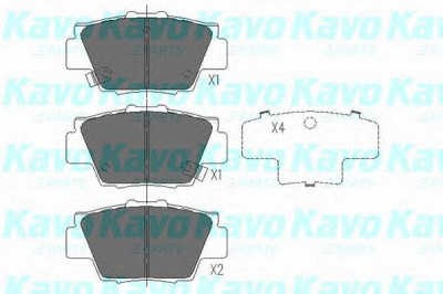 KAVO PARTS kbp2032 -  Комплект тормозных колодок, дисковый тормоз